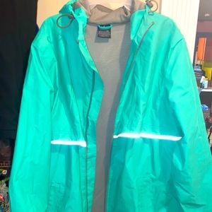 Tiffany Blue Waterproof Rain Jacket